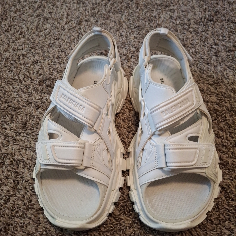 Balenciaga Womens Classic White Sandals